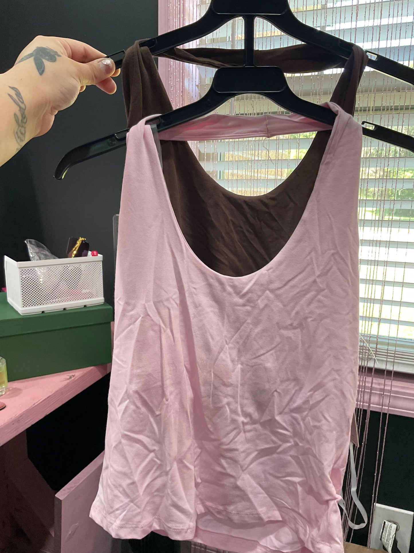 2 pcs halter top set (L)