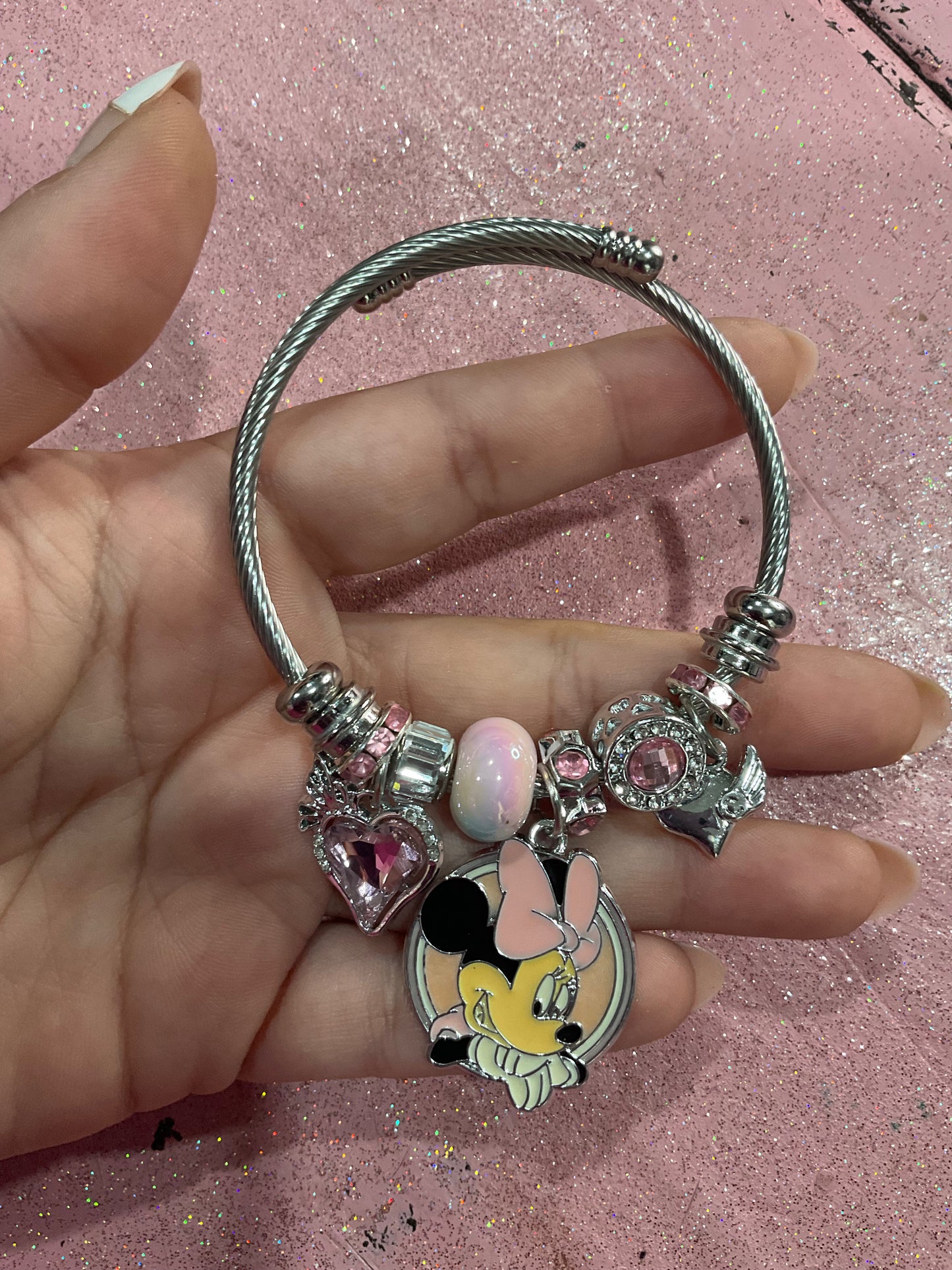 Minnie charm bracelet