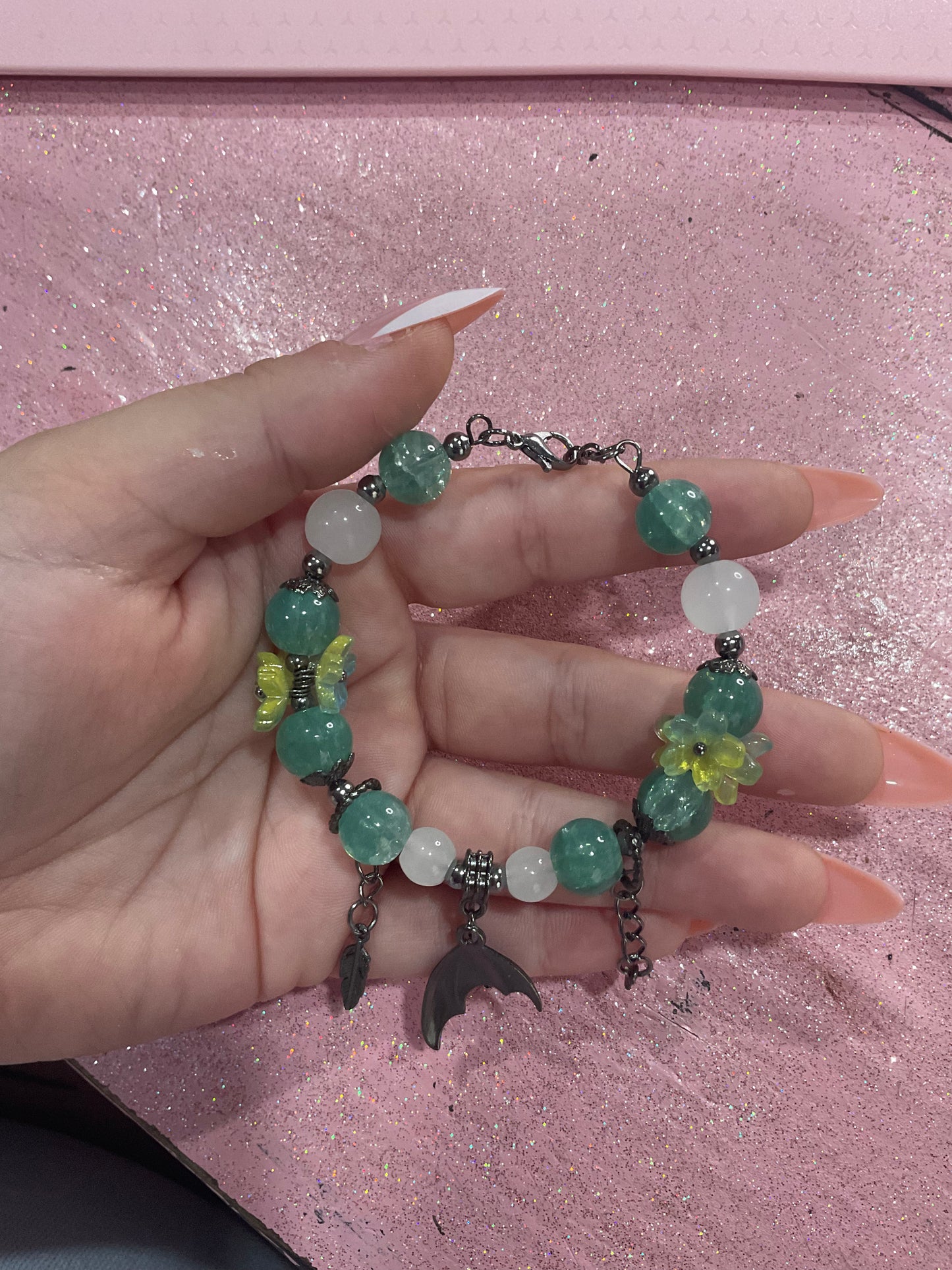 Dark green bracelet