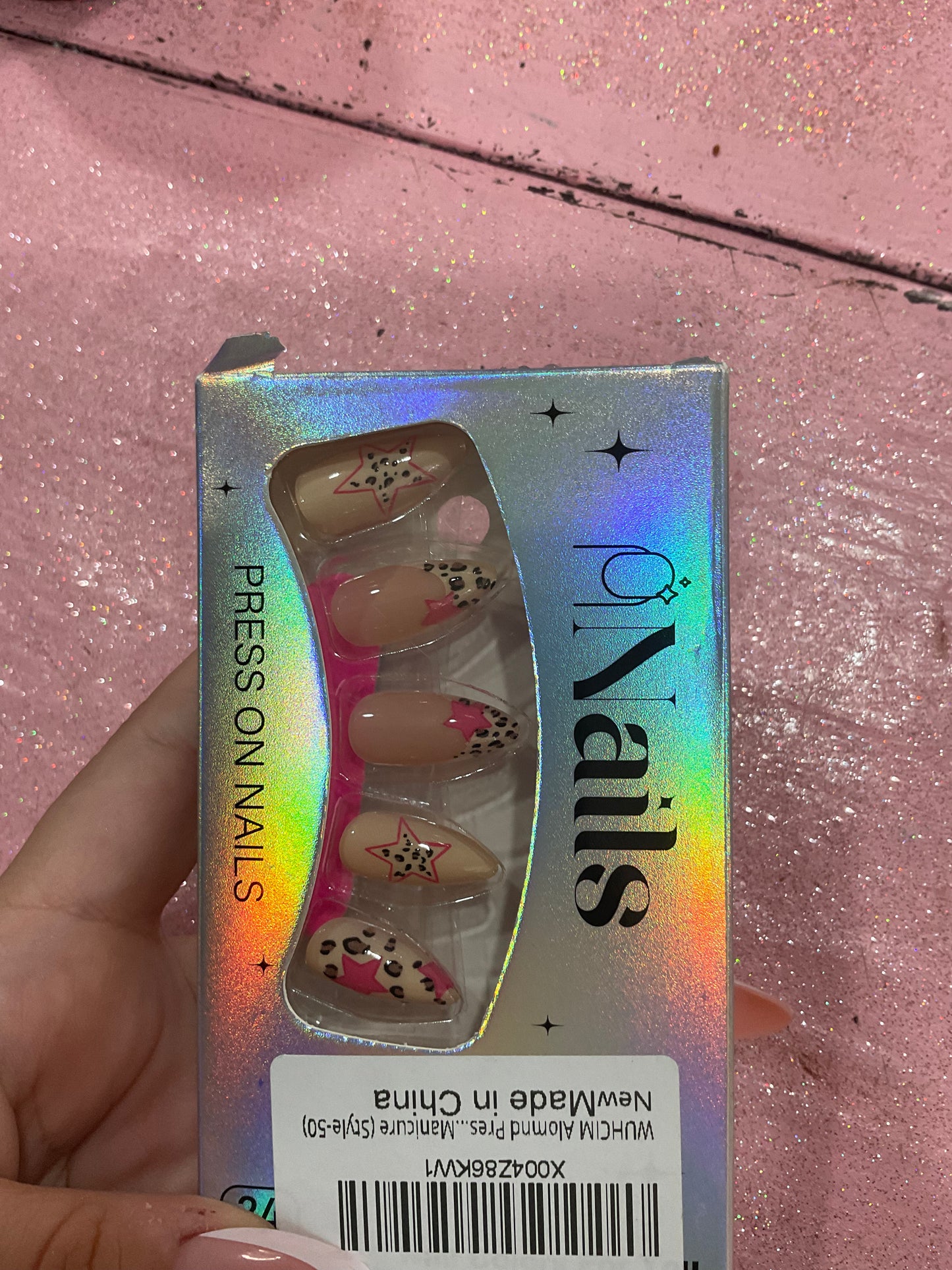 Cheetah press on nails