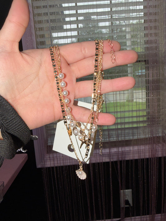 Fashion jewelry seashell necklace