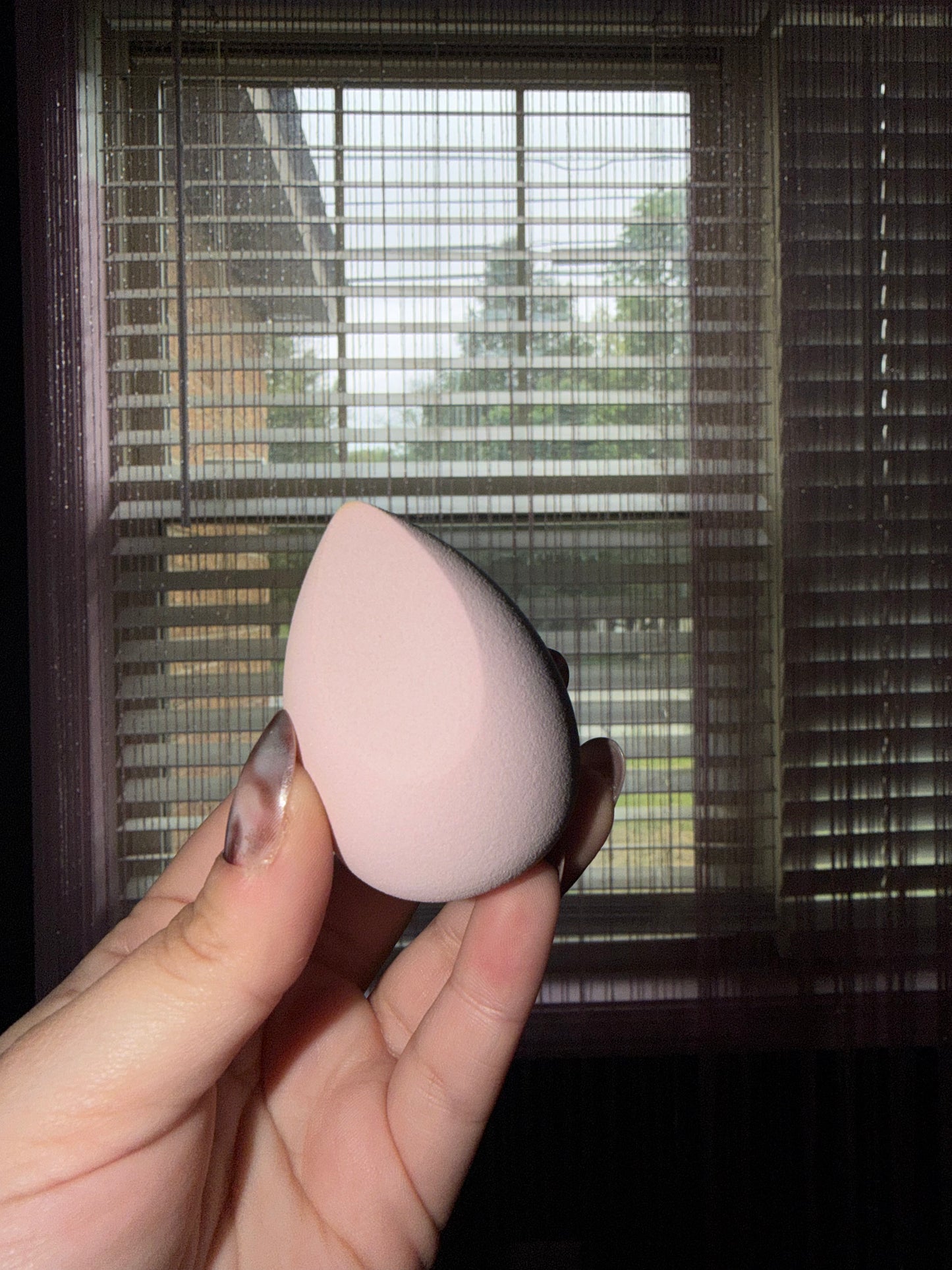 Baby pink beauty blender