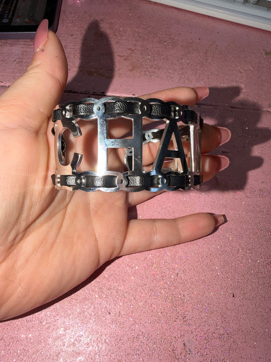 Cc black bracelet