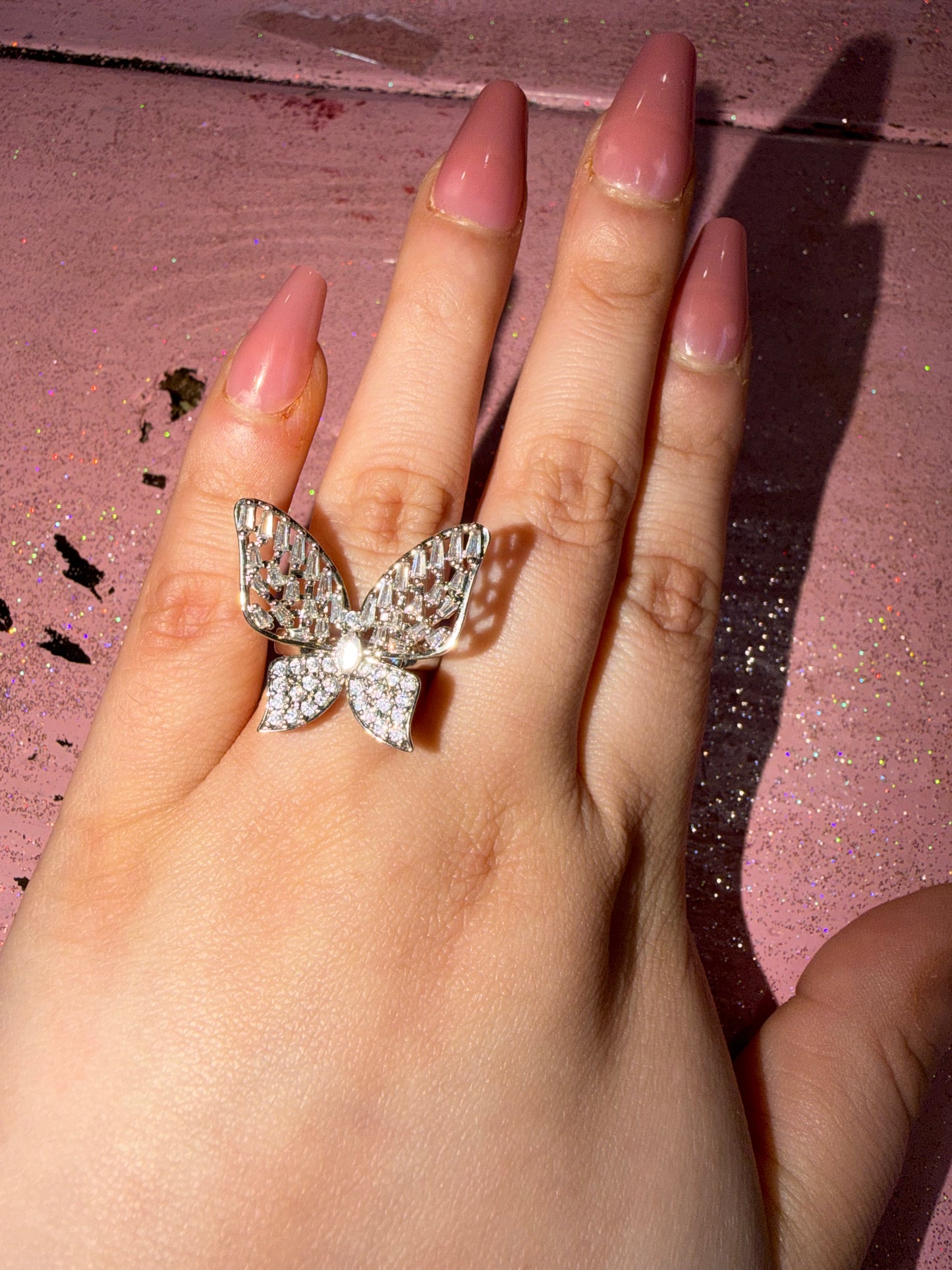 Size 6 butterfly ring
