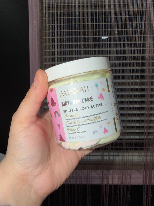 Birthday cake body butter