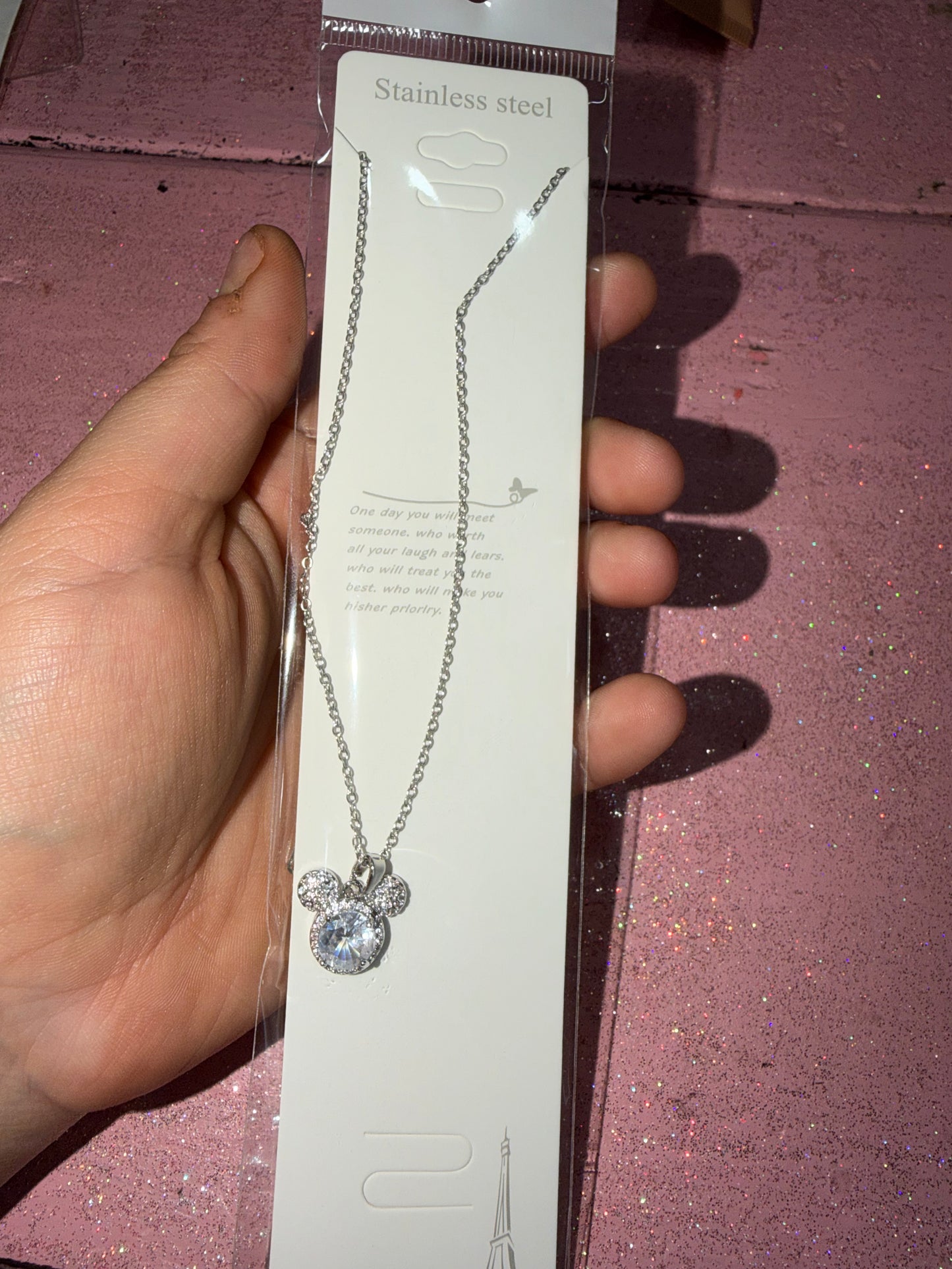 M mouse necklace