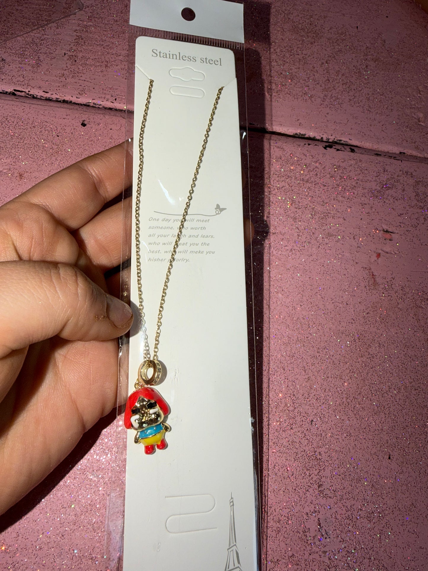 Cry baby necklace