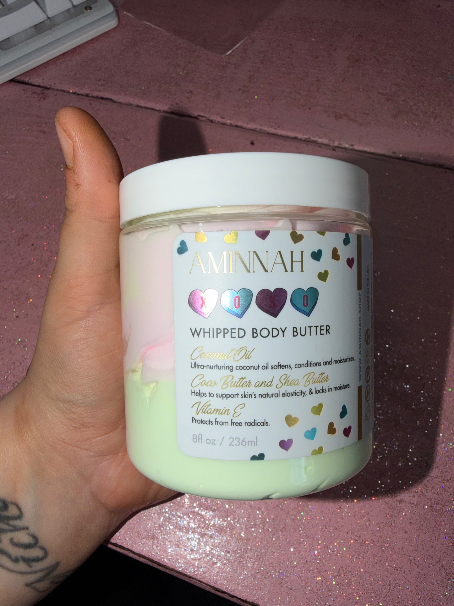 Xoxo body butter (skittles scent)