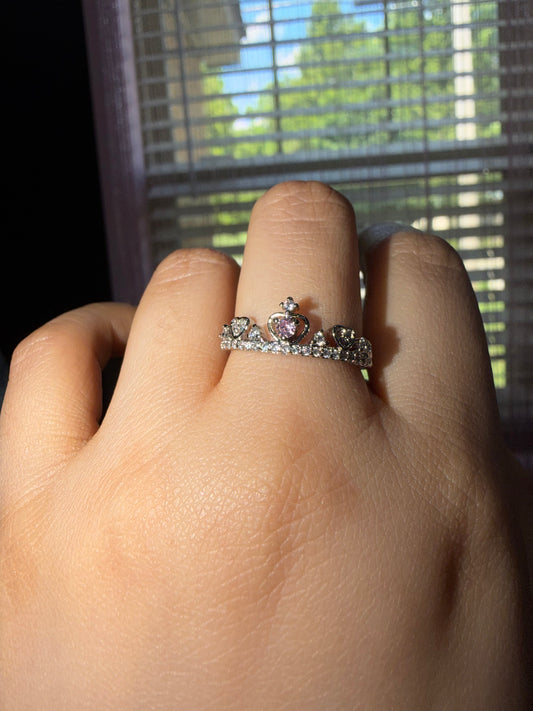 Pink princess ring