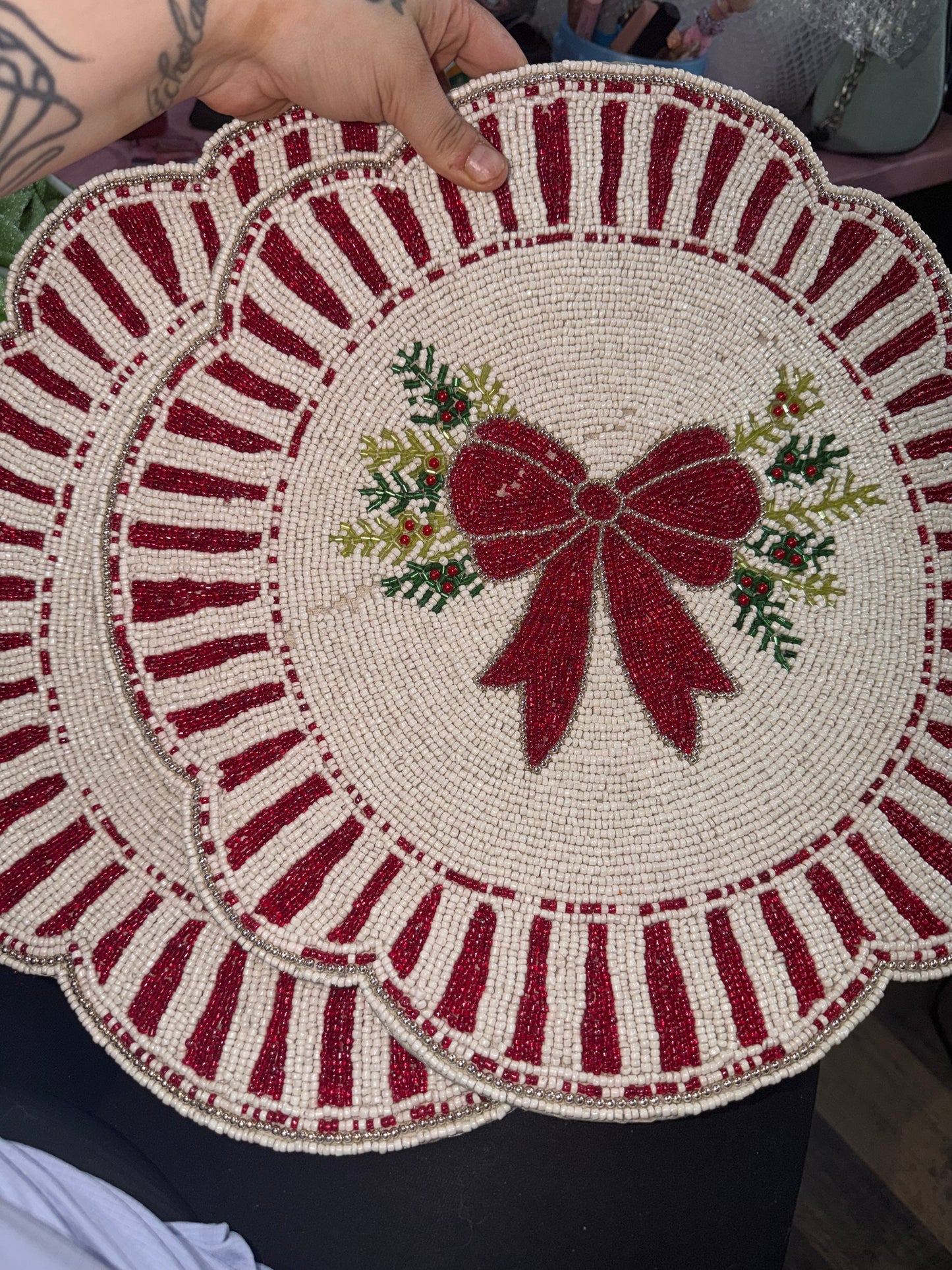 2 pcs missing bead table mats