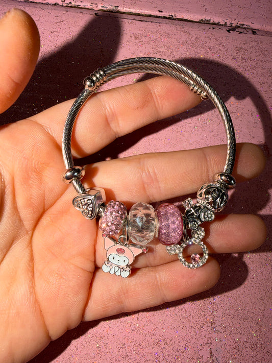 Kuromi charm bracelet
