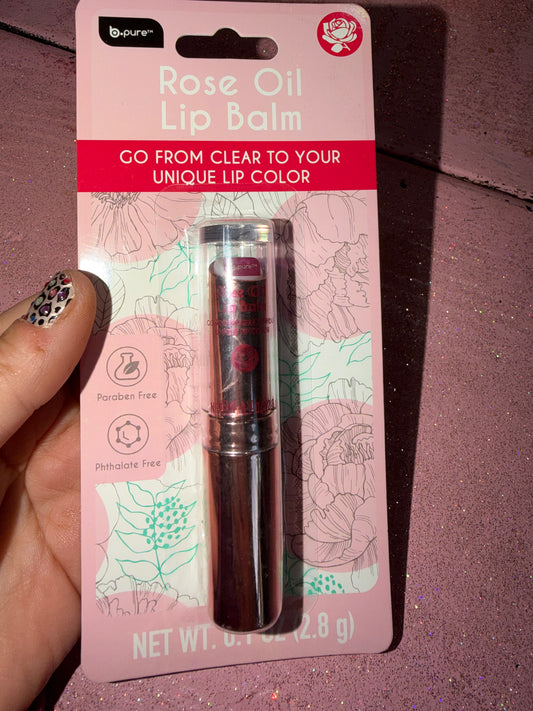 Rose oil lip balm