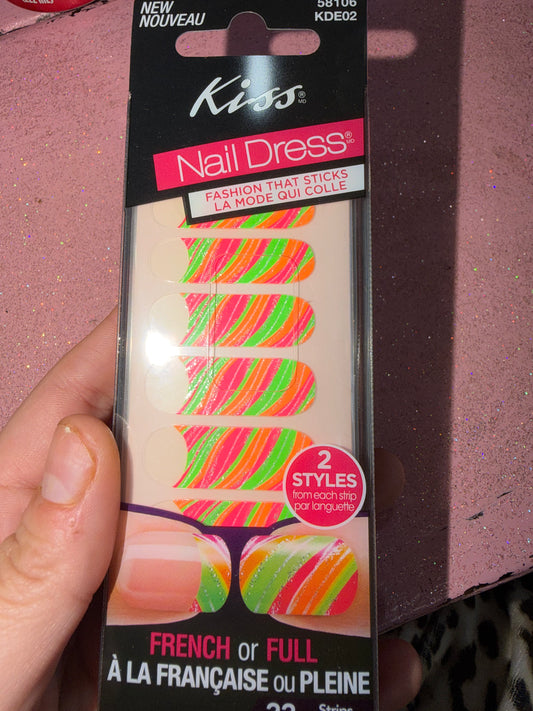 Nail dress neon