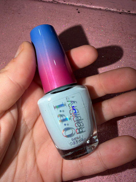 OPI polish shade baby blue me away