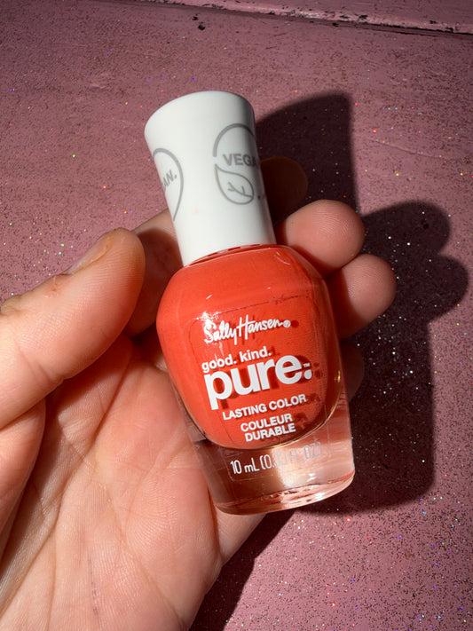 Sally polish shade “poppy n fresh”