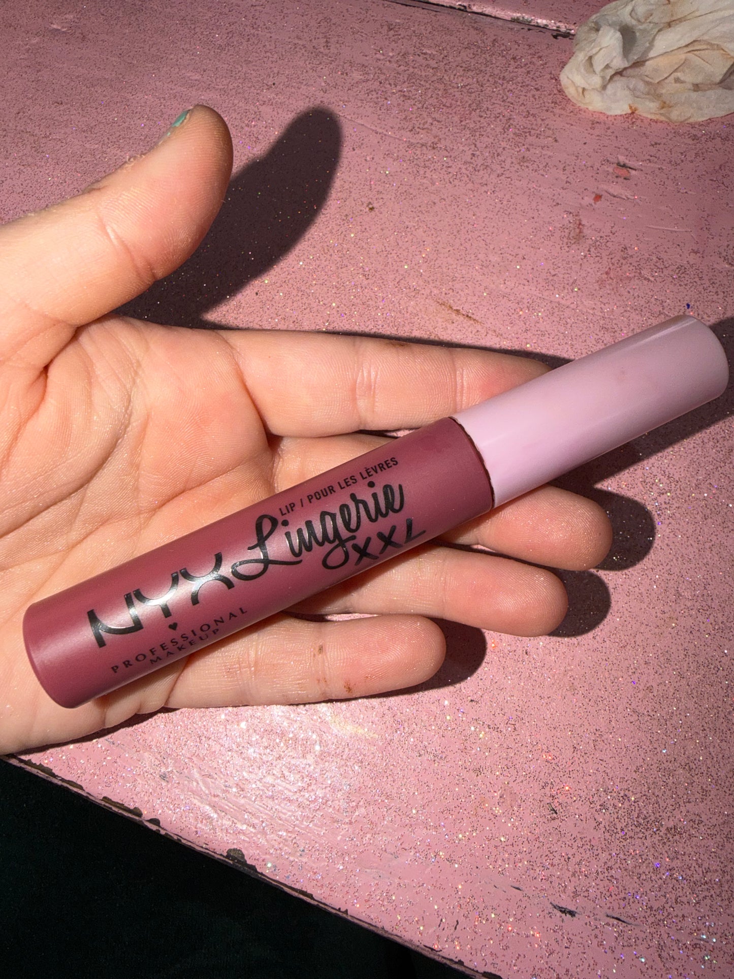Nyx lingerie lipstick “busted”