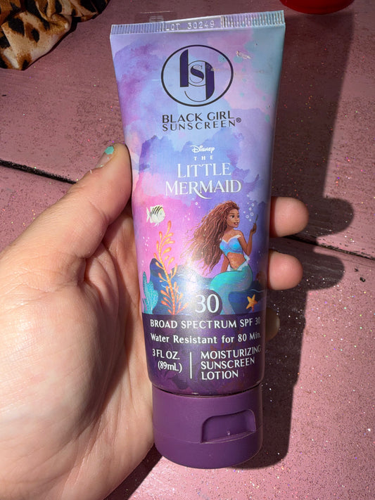 Little mermaid sunscreen