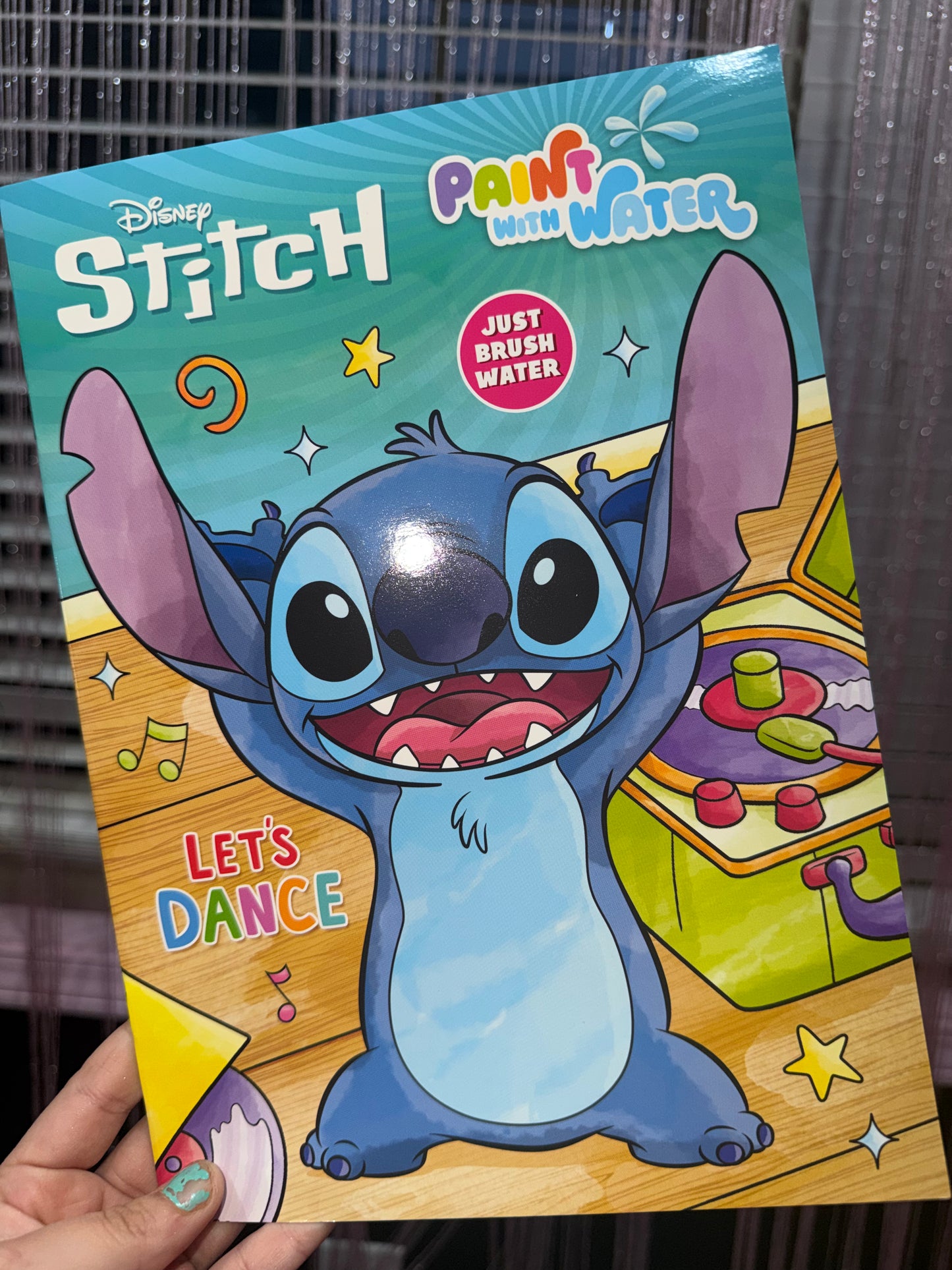 Stitch water coloring book