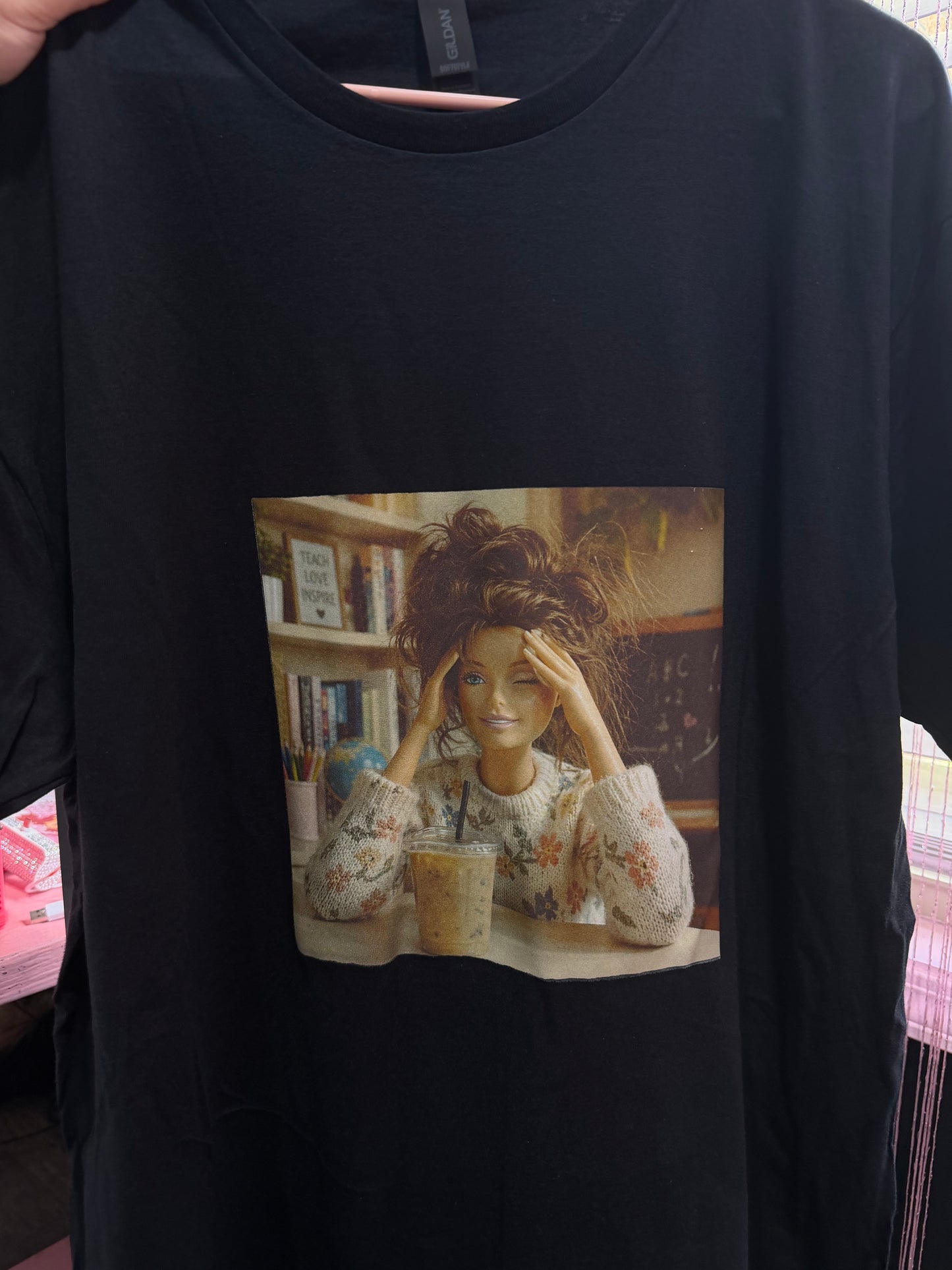 Stressed Barbie tee (Xl)