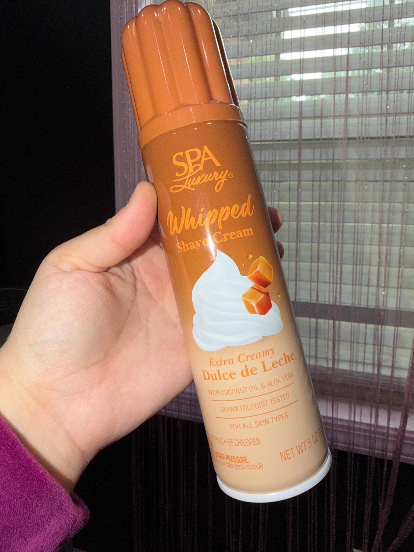 Dulce de leche shaving cream