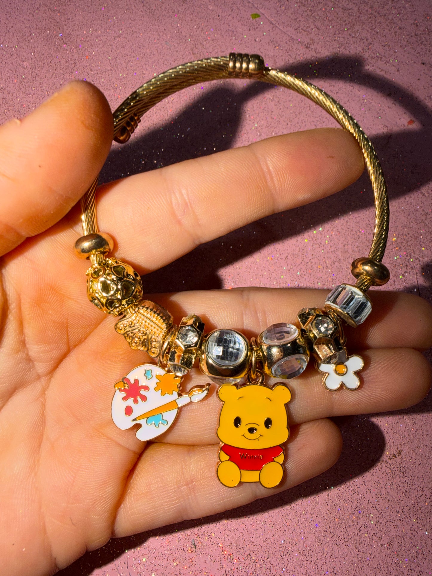 Pooh charm bracelet