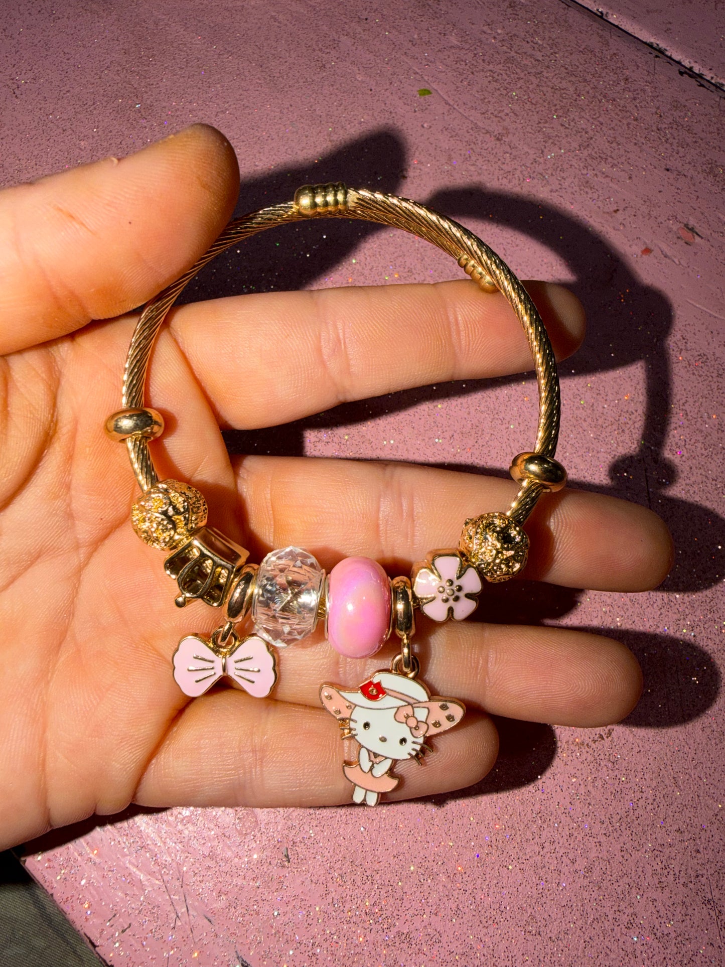Hk hat charm bracelet
