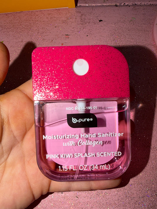 Pink kiwi hand sanitizer