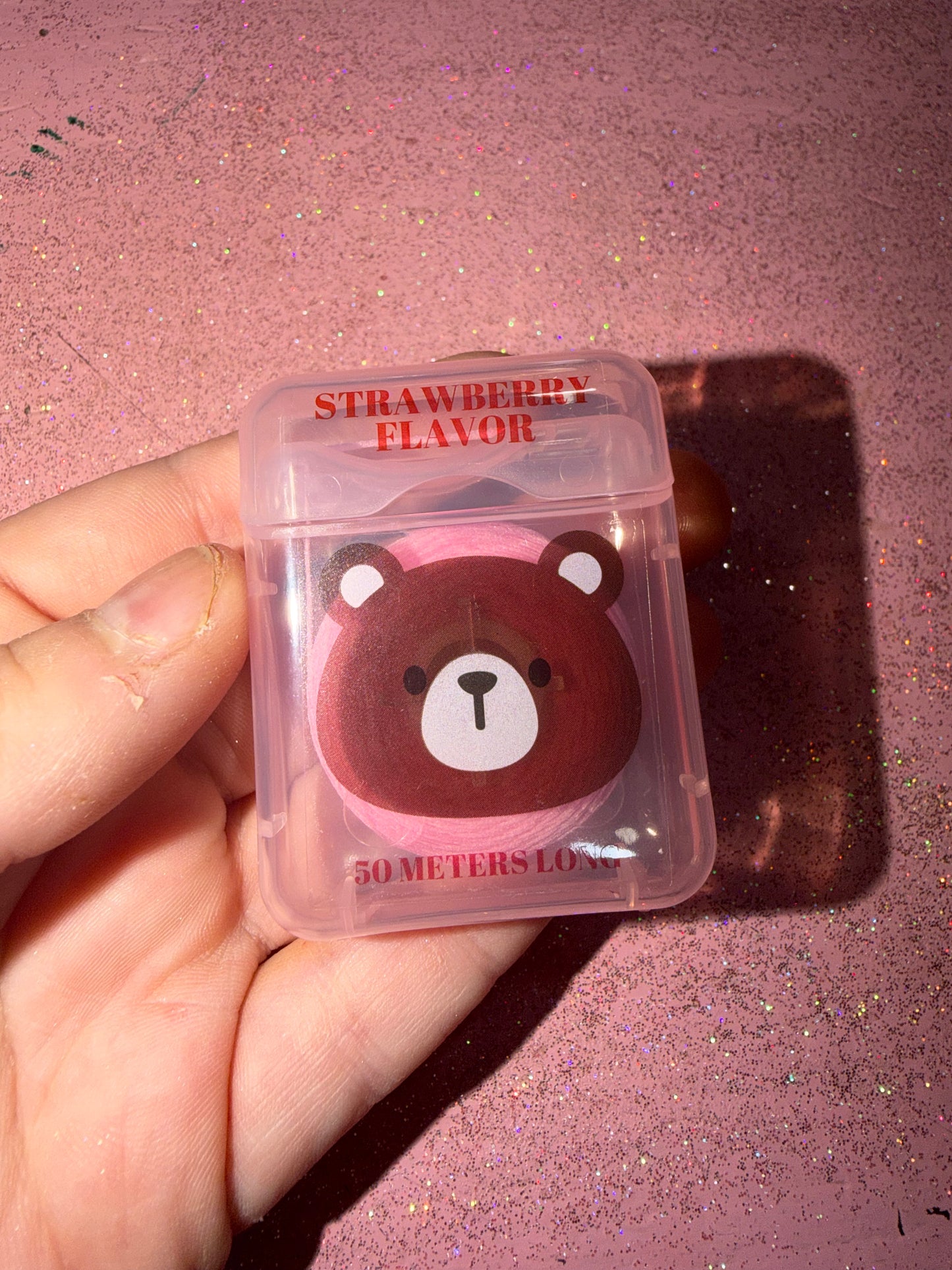 Strawberry floss