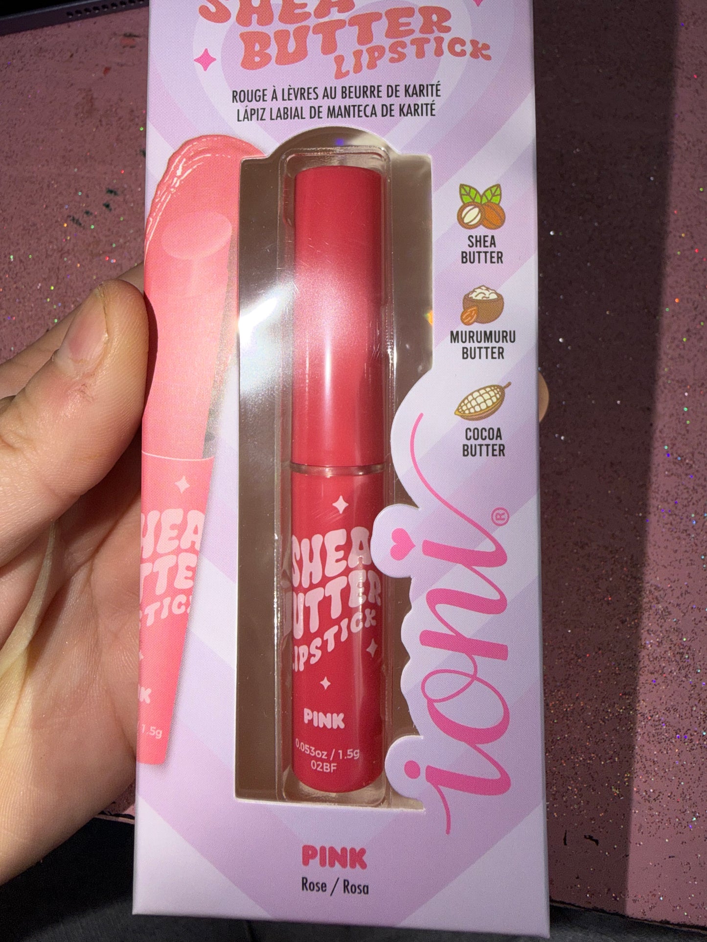 Pink shea butter lipstick