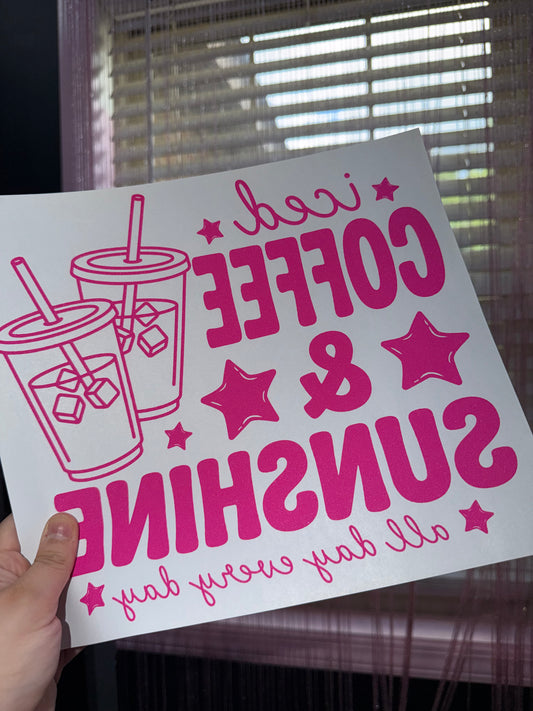Iced coffee transfer