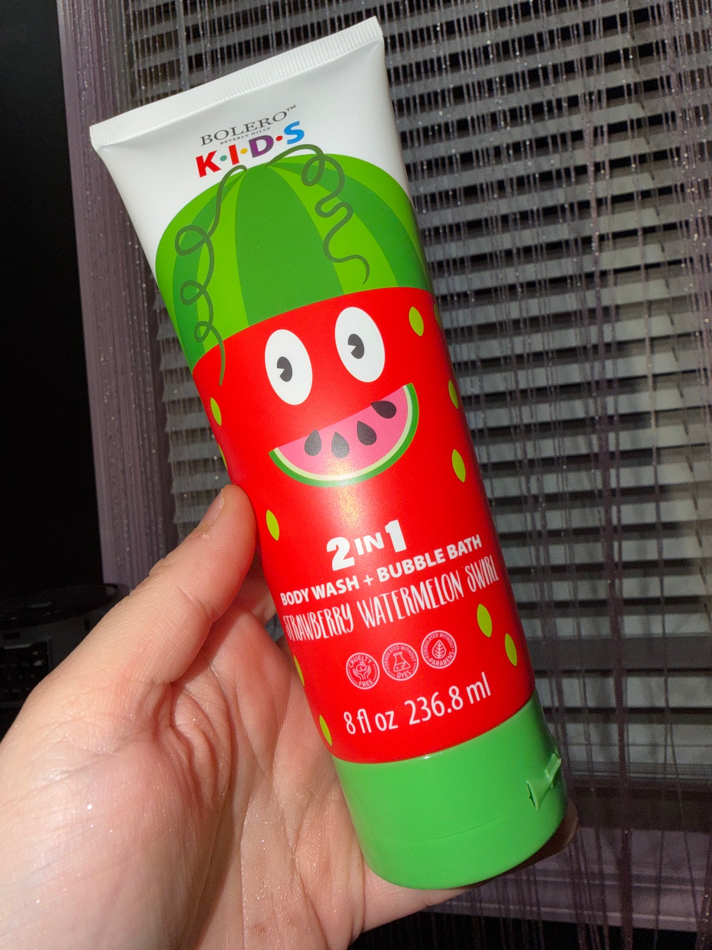 Strawberry watermelon kids bubble bath and body wash