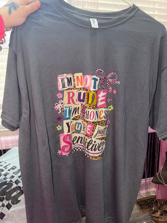I’m not rude graphic tee (XL)