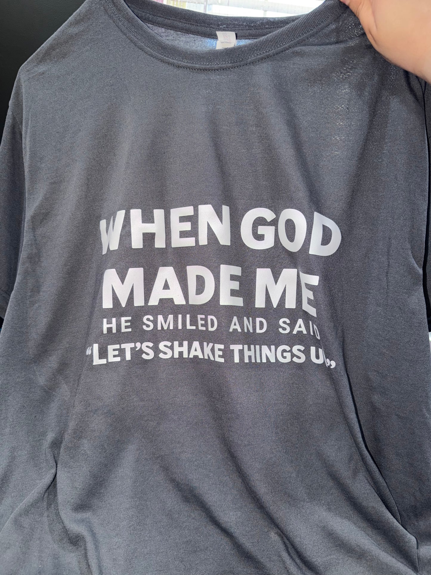 God made me tee (L)