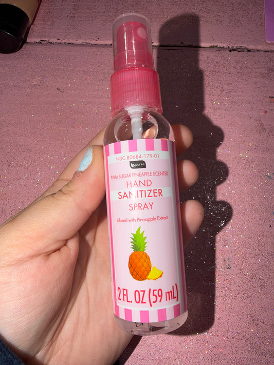 Pineapple hand sanitizer spray