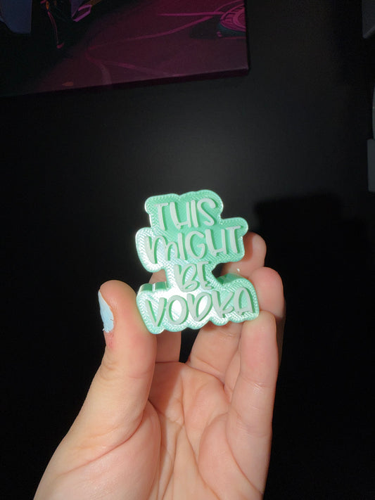 Vodka straw topper