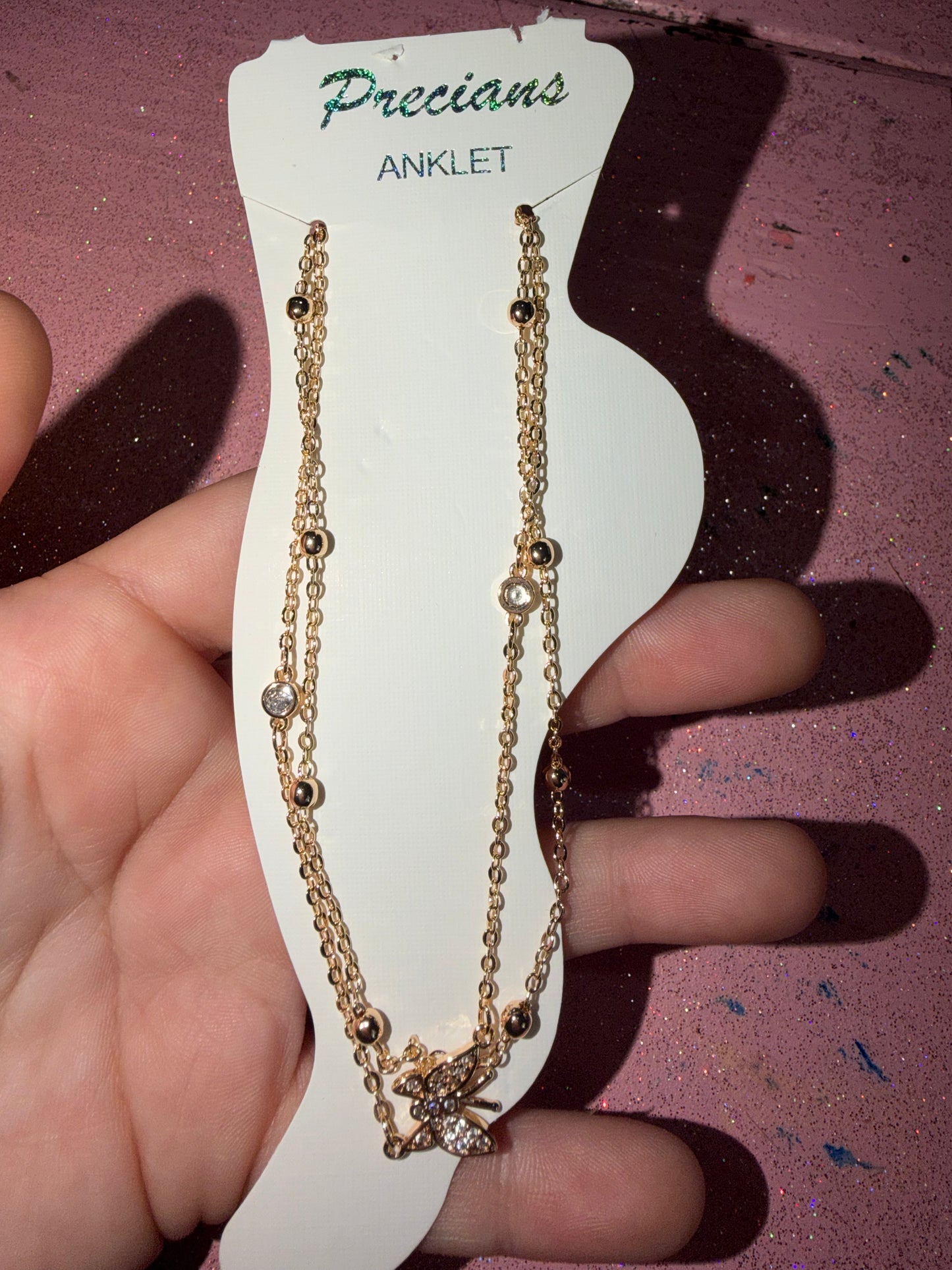 Butterfly anklet