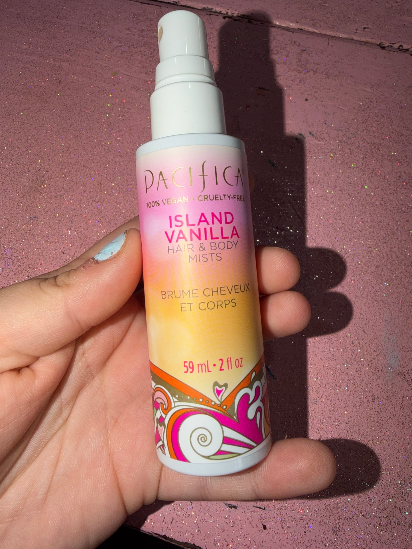 Island vanilla hair and body mist