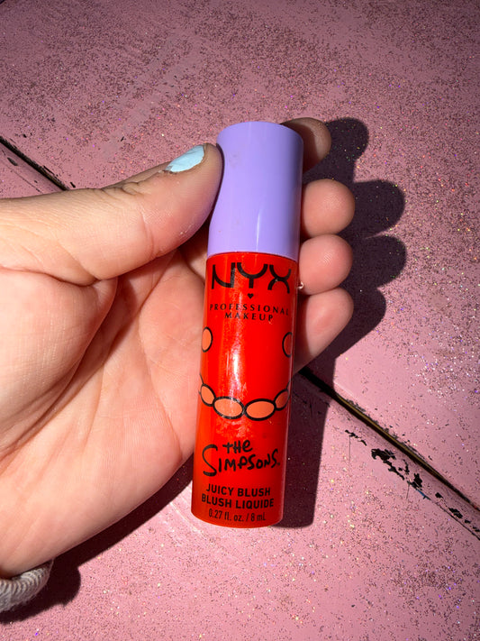 NYX juicy blush shade “snarky scarlet”