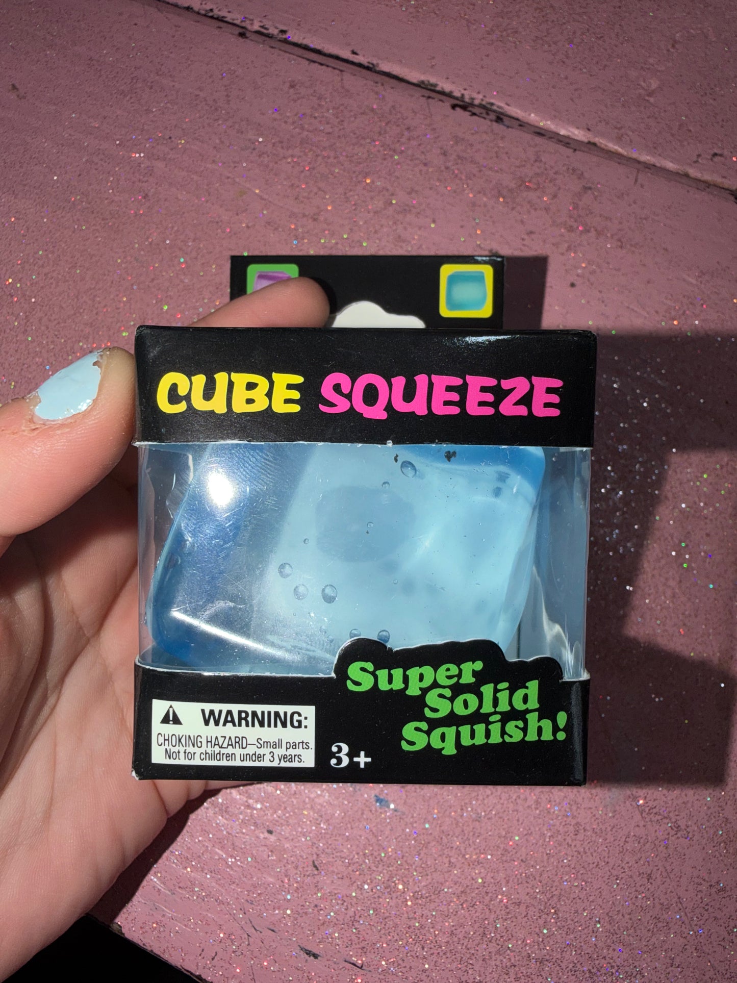 Blue cube squish