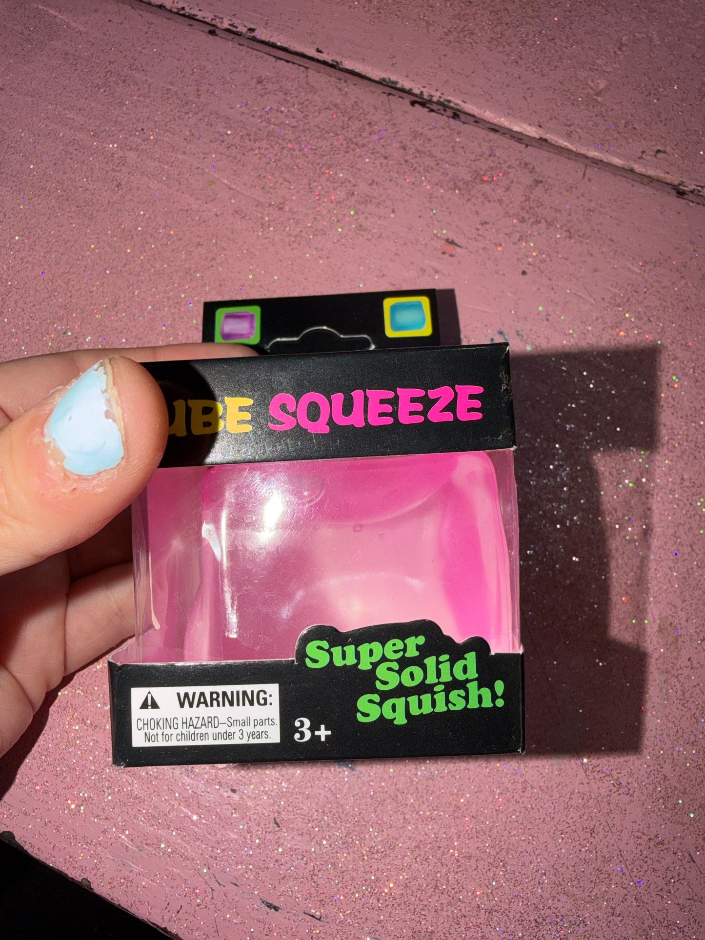 Pink cube squish