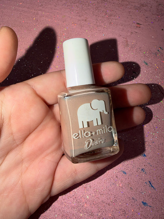 Light brown nail polish