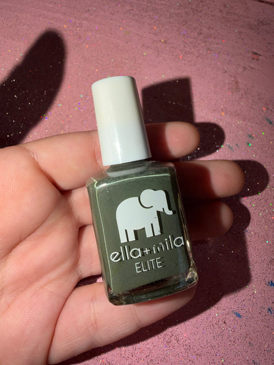Army green nail polish