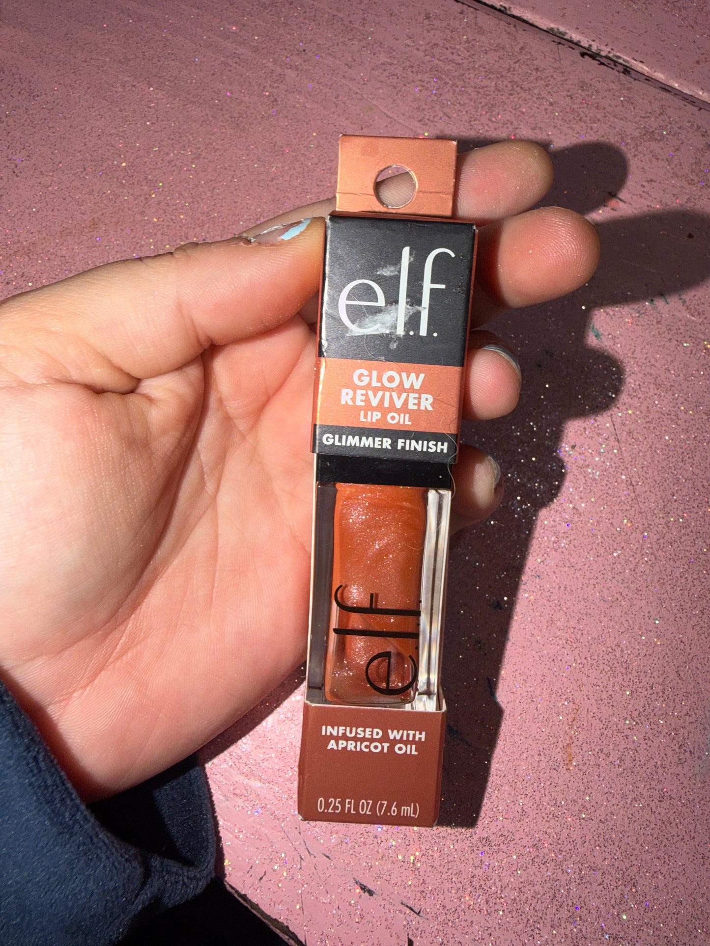 Elf lip oil shade “super neutral”