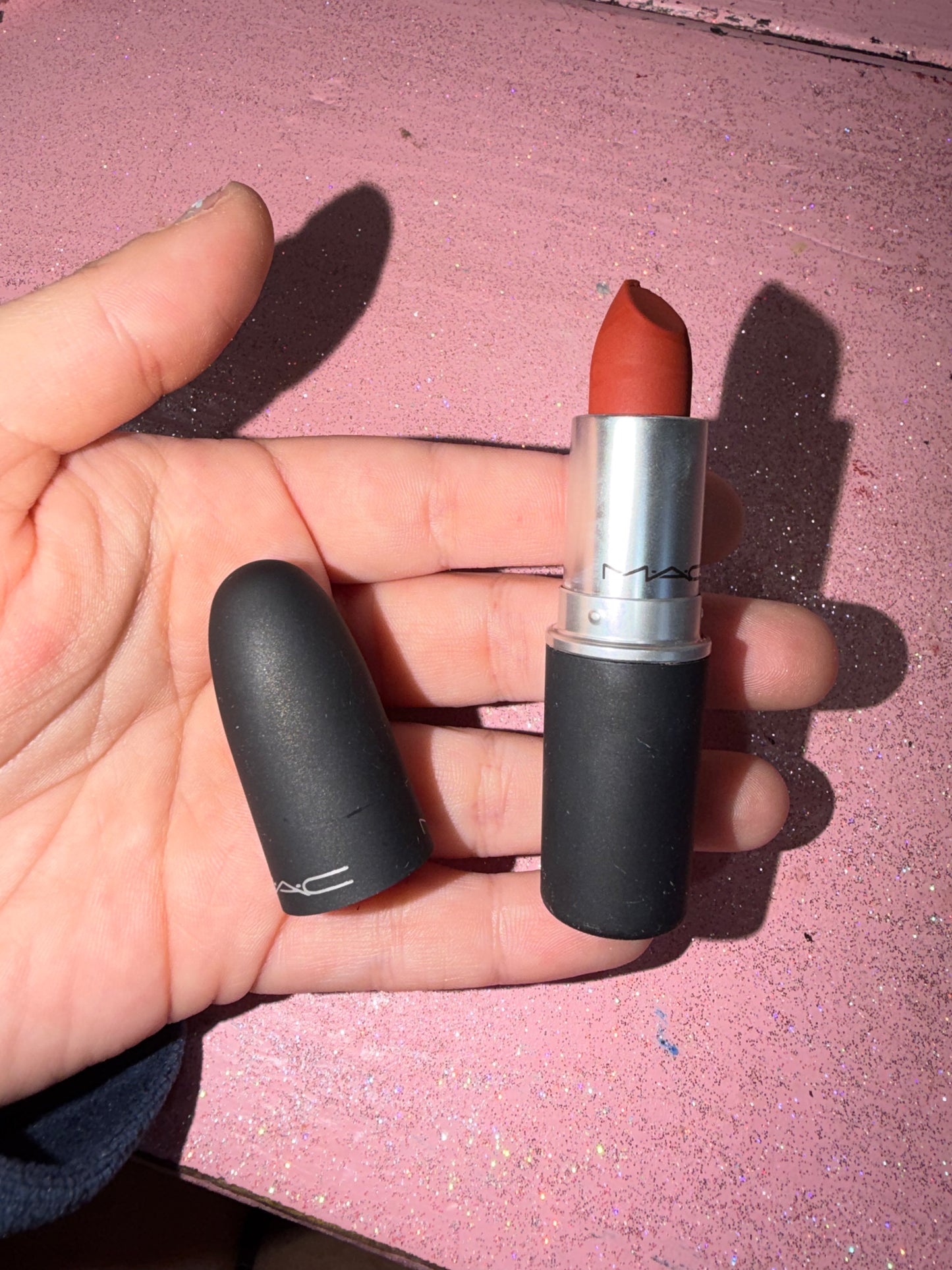 Mac lipstick shade “devoted to chill”