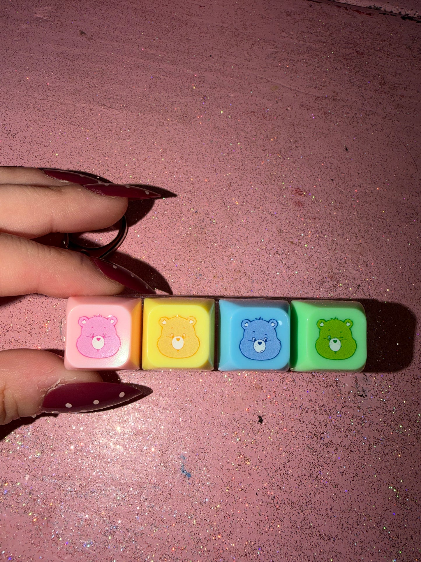 Care Bears clicker keychain