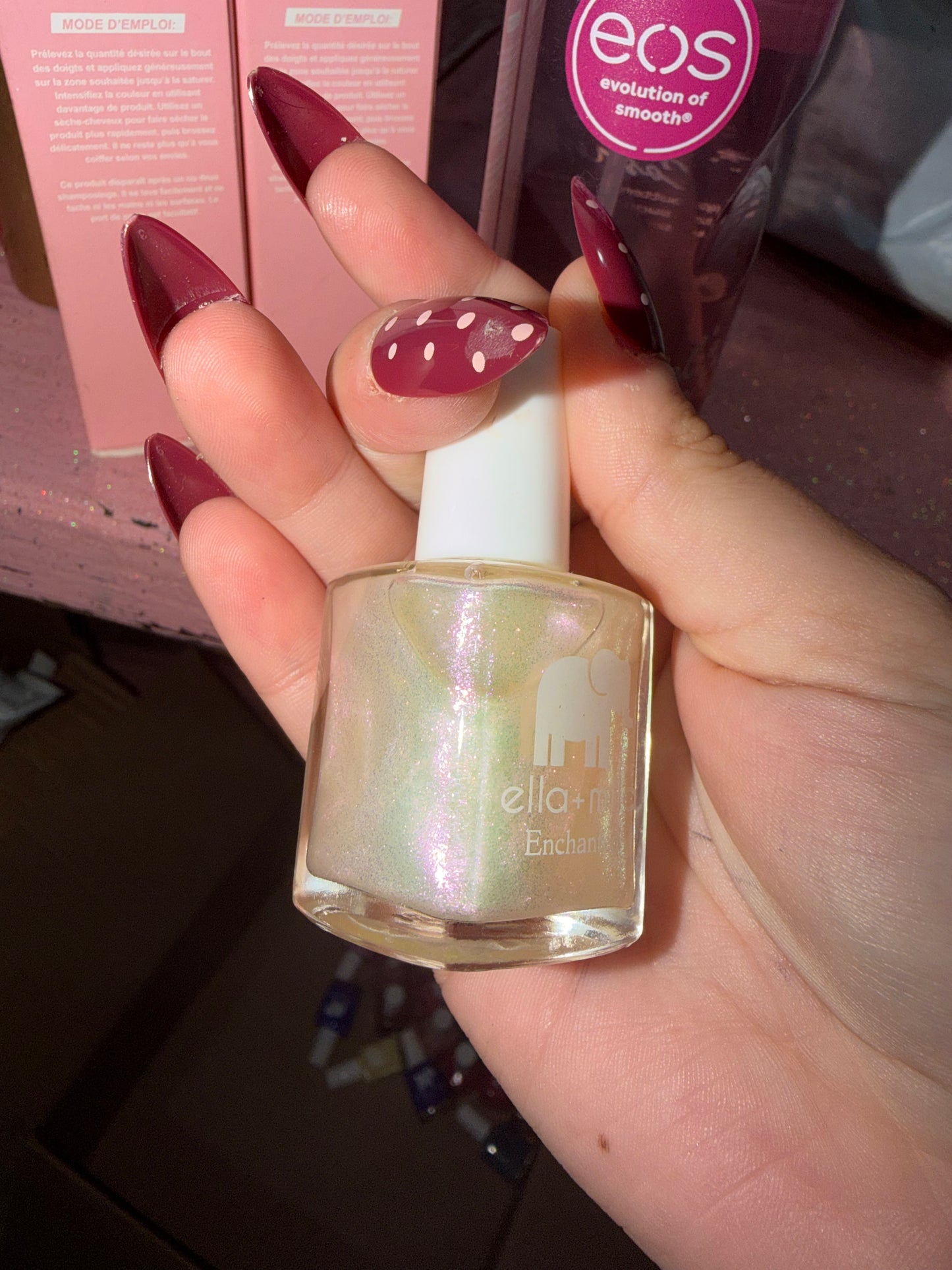 Holographic glitter nail polish