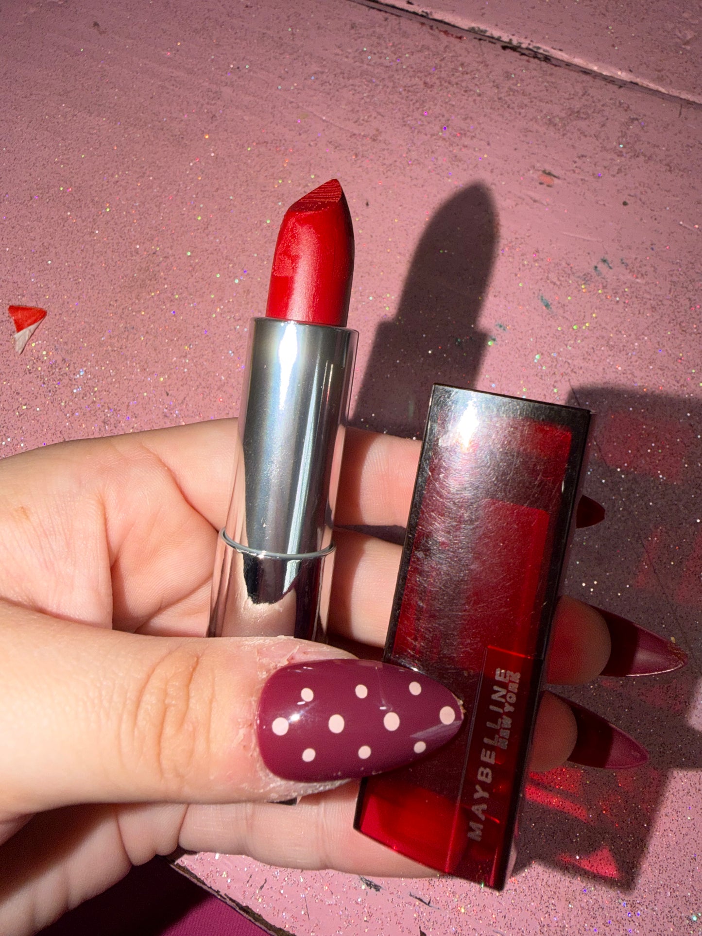 Maybelline lipstick shade “red carnival”