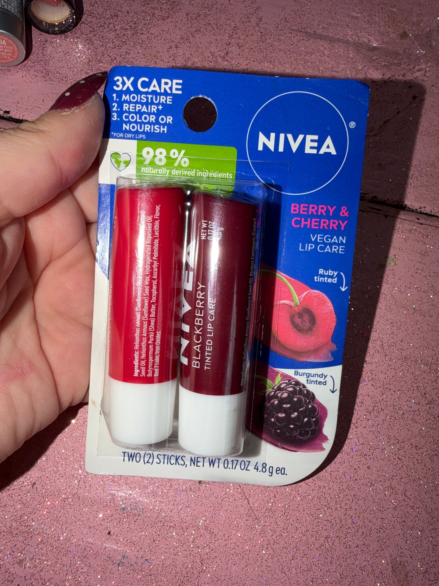 Tinted lip balm set