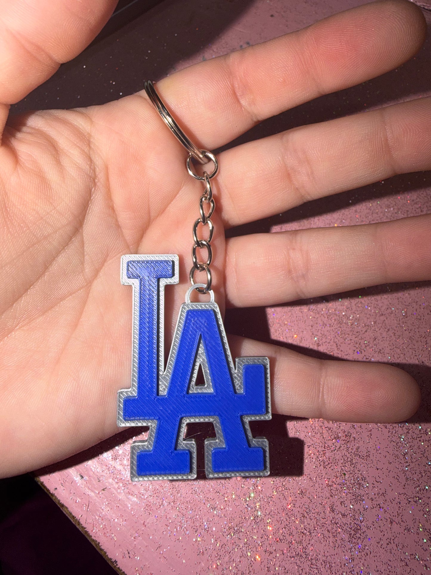 Dodgers keychain