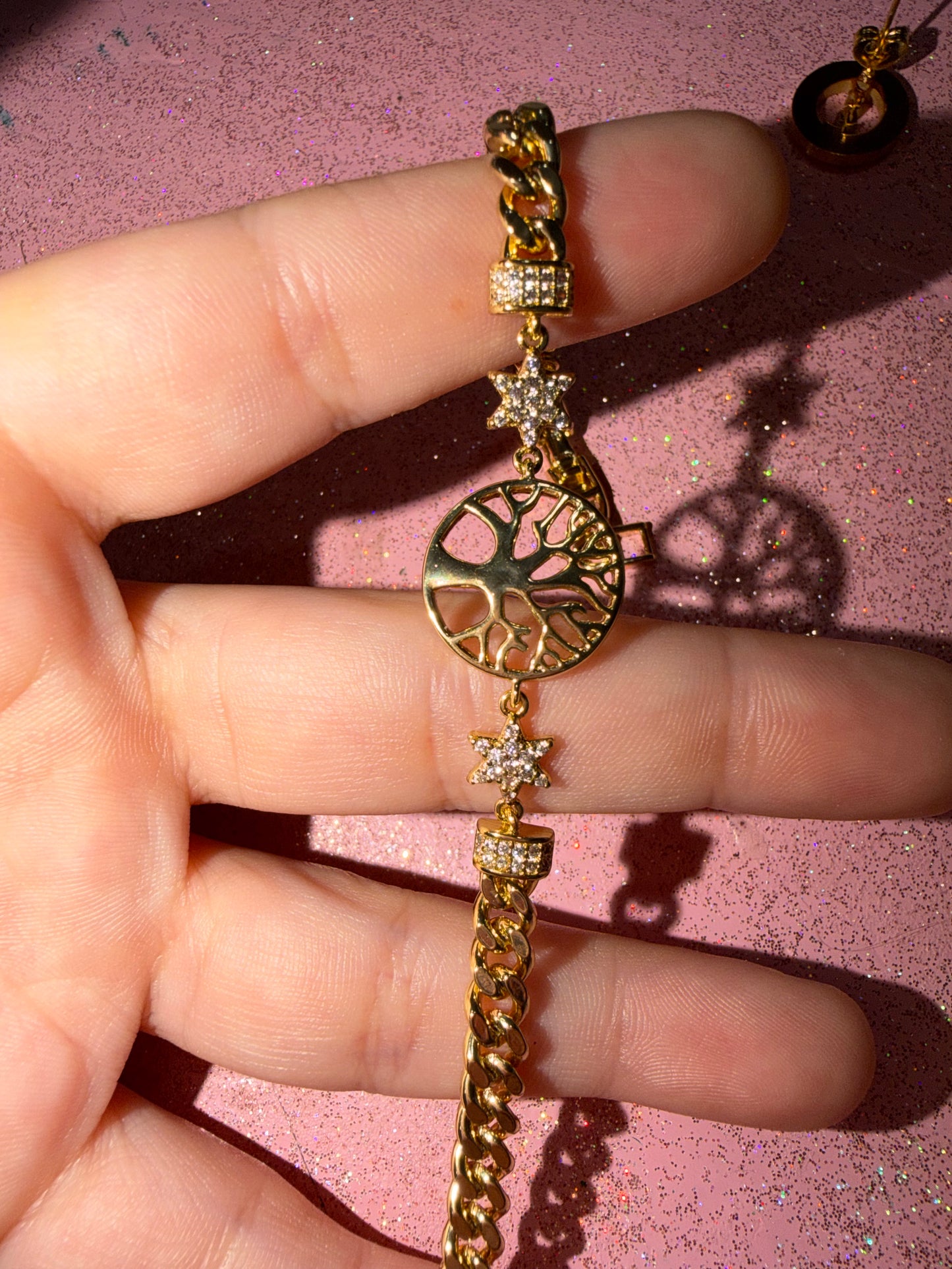 Tree and stars bracelet